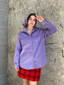 A.P.C. purple corduroy shirt