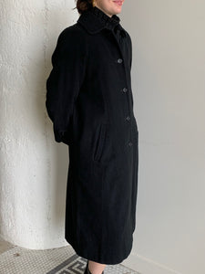 Black wool & cashmere coat