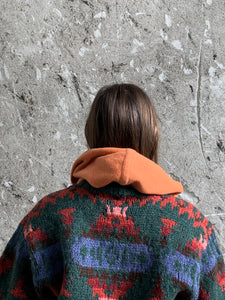 orange cashmere hood