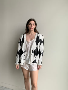 leather harlequin jacket