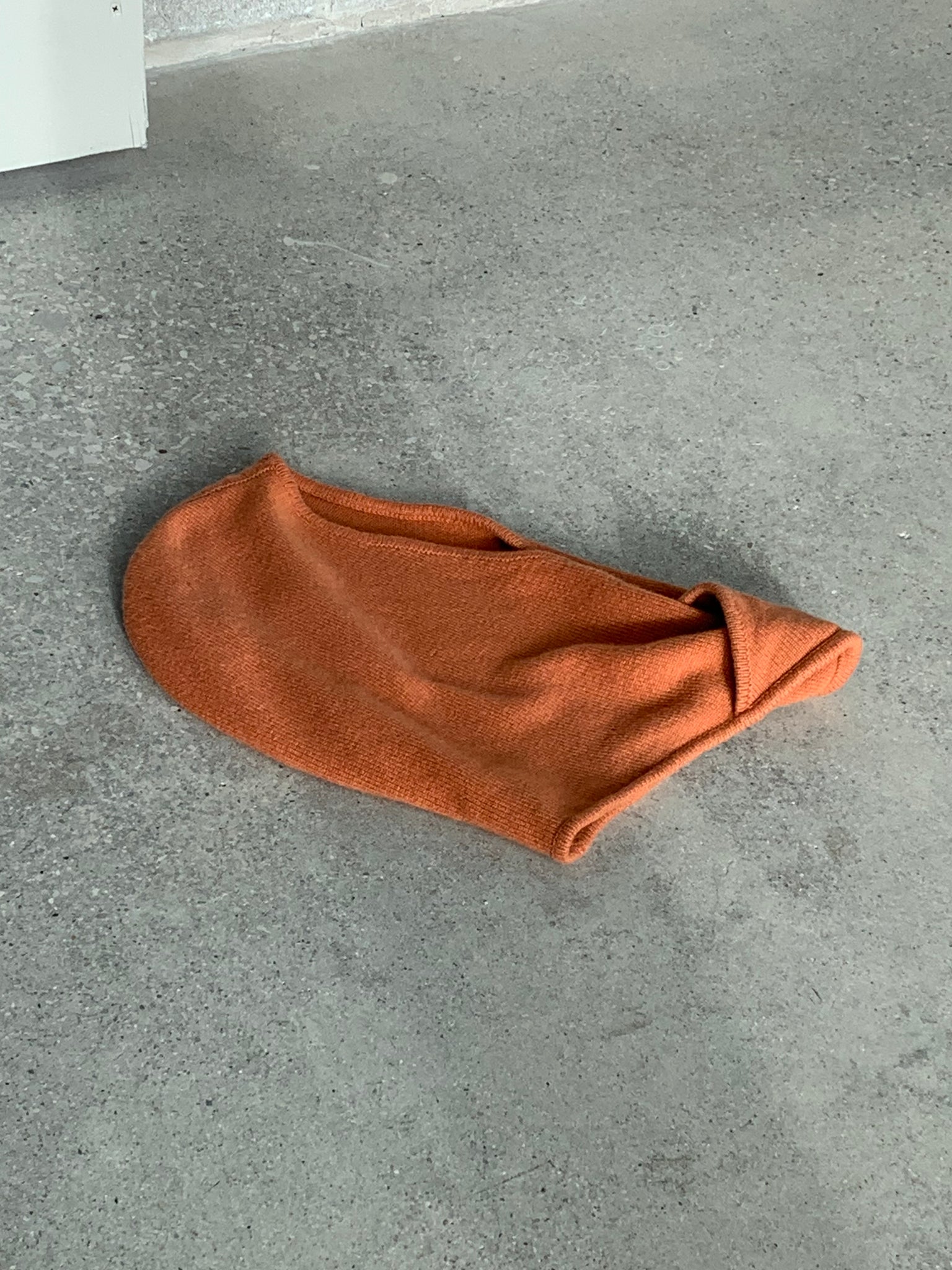 orange cashmere hood