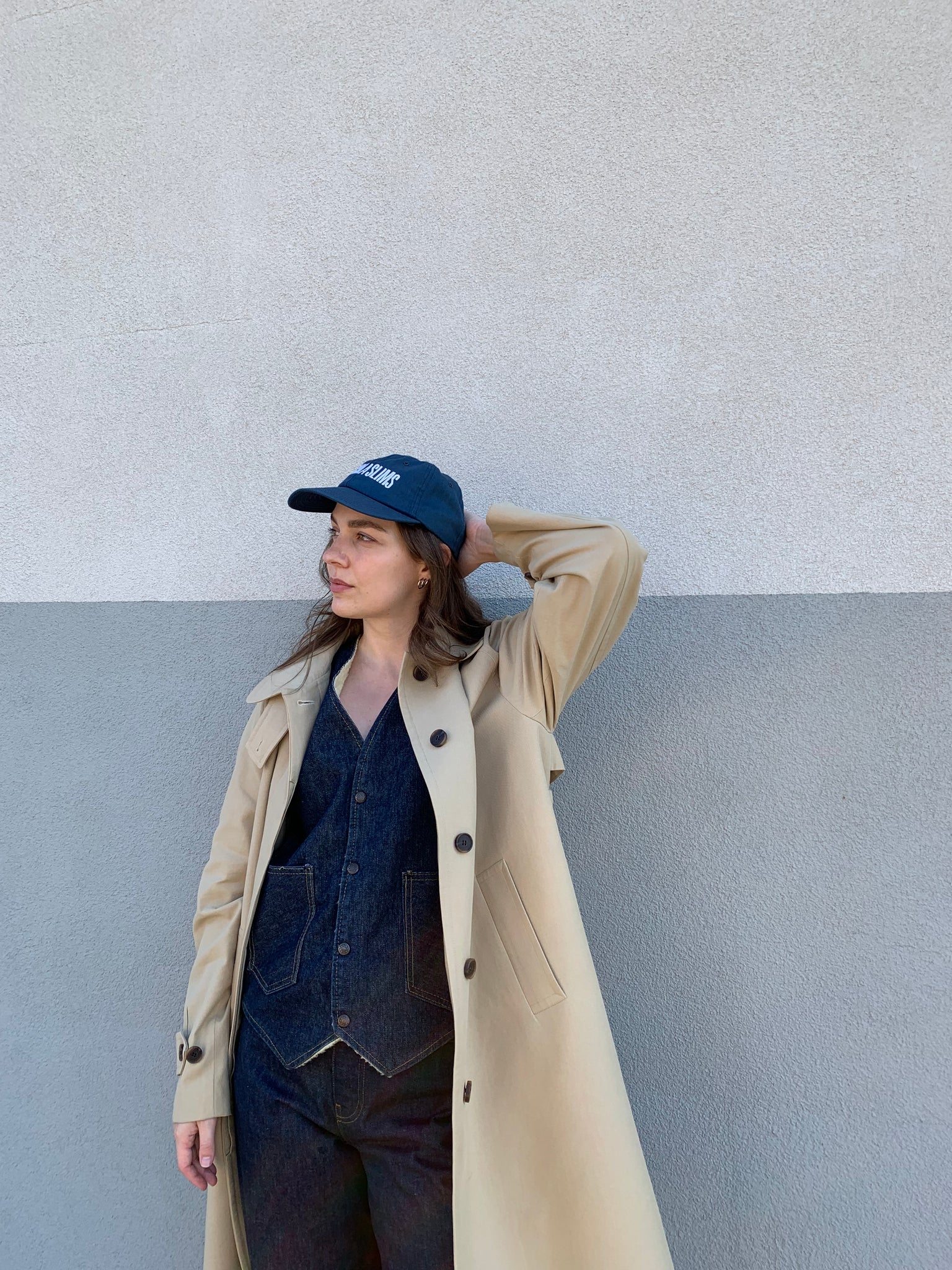 blue vintage baseball hat