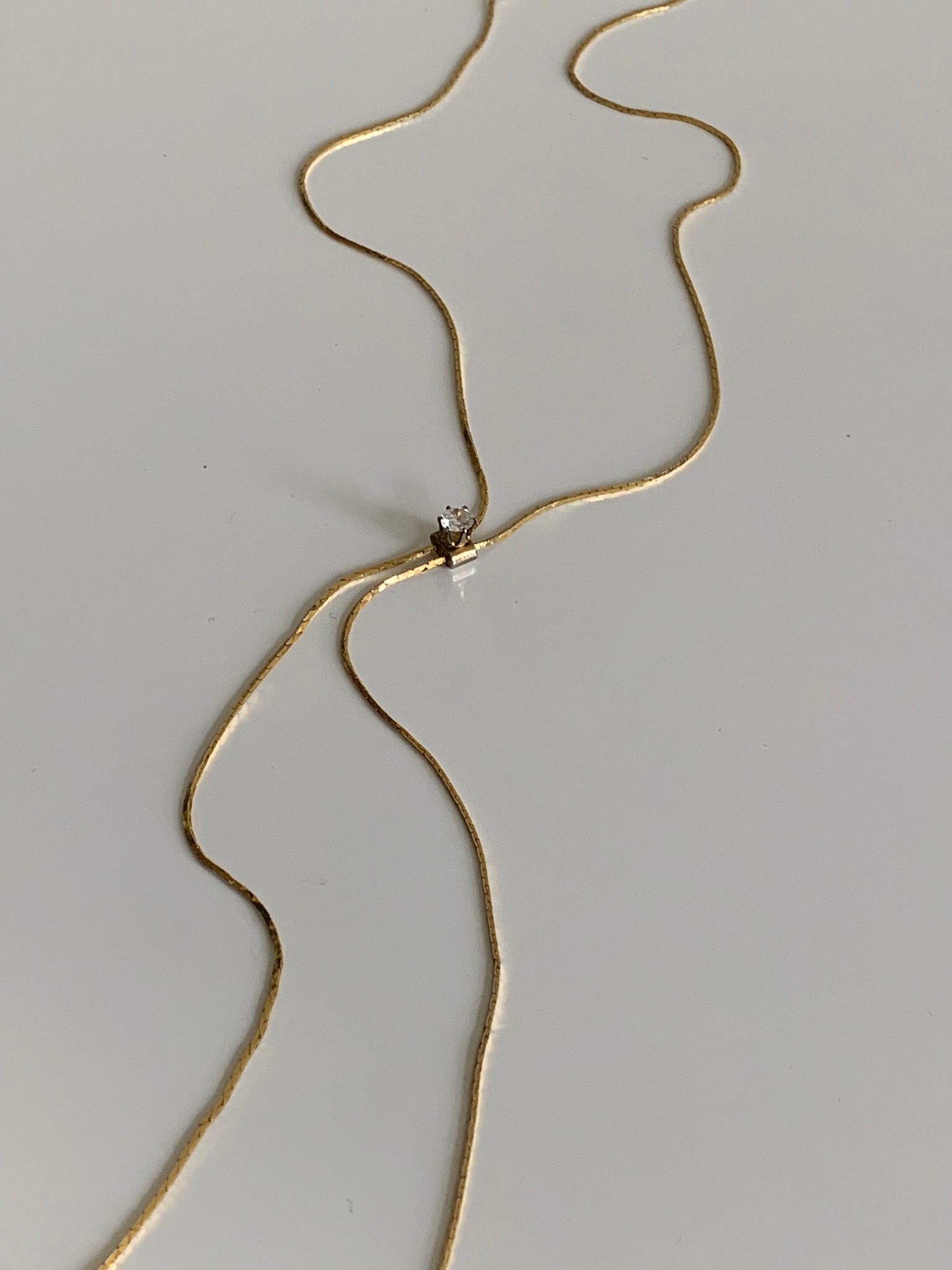 dainty gold bolo necklace