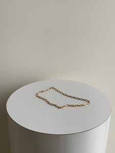 gold plated paperclip necklace