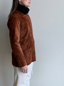 rust suede chore jacket