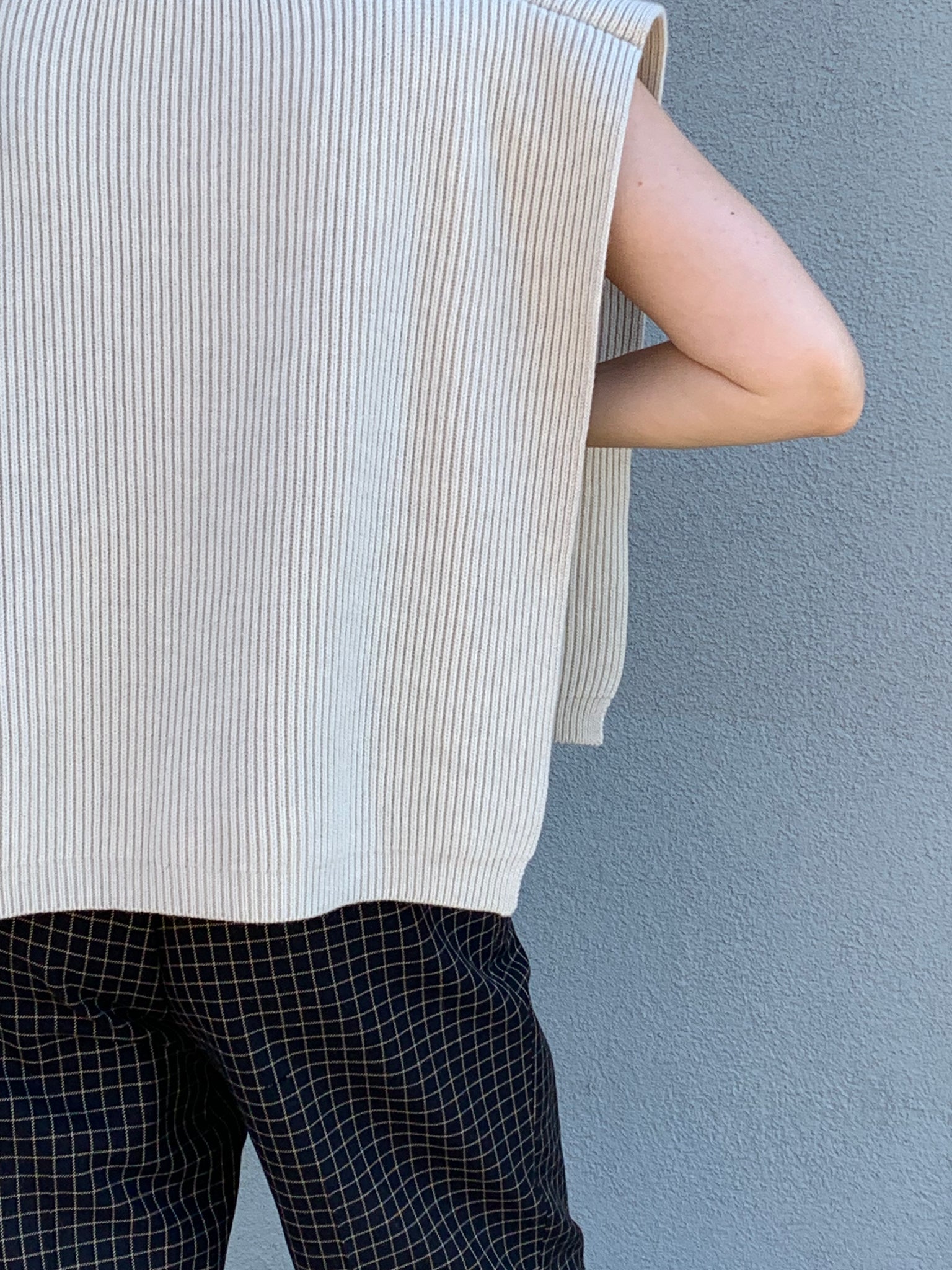 Totême cream wool bib