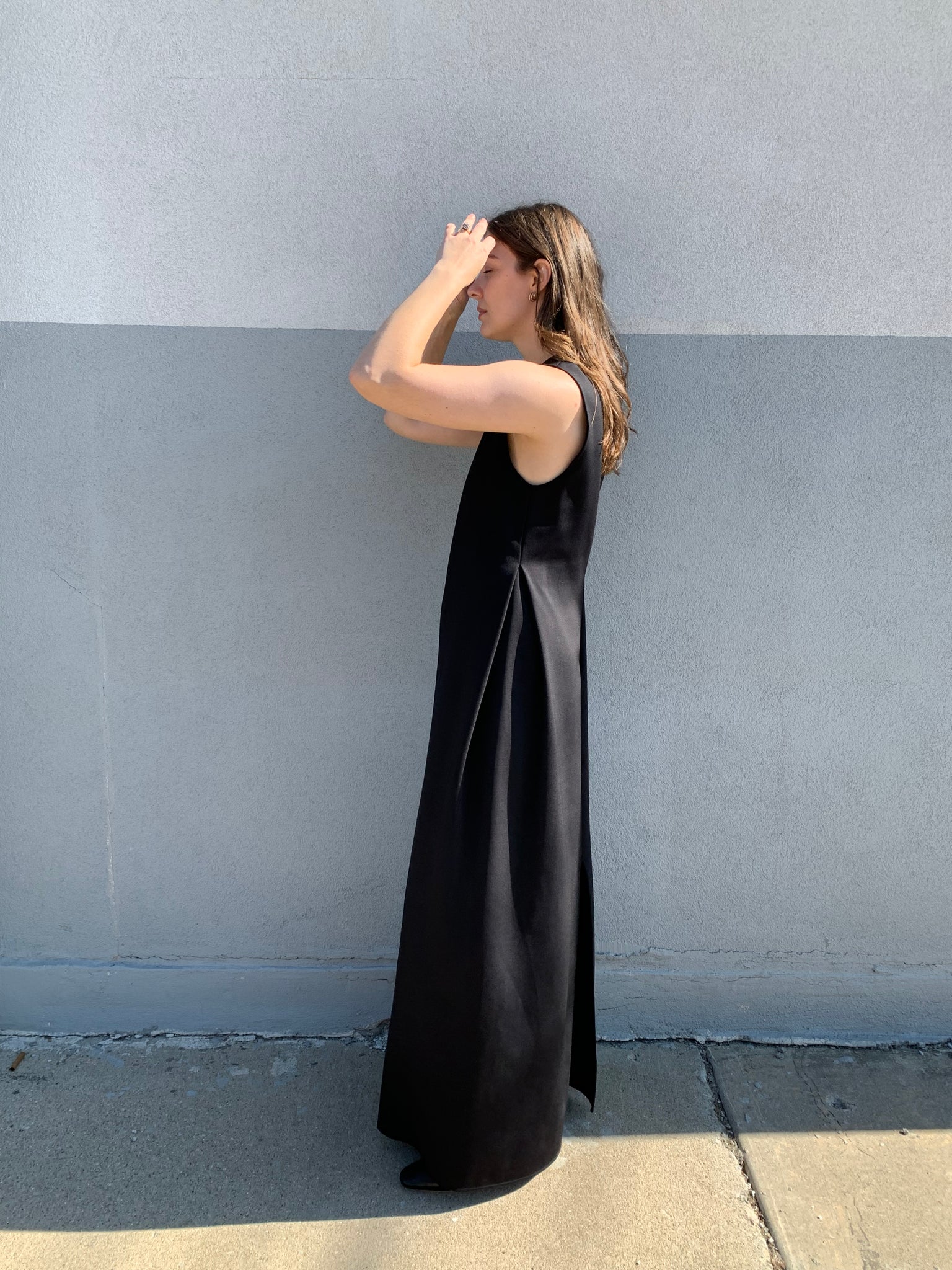 The Row black gown