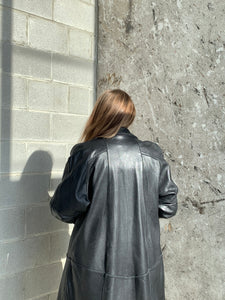 leather robe coat