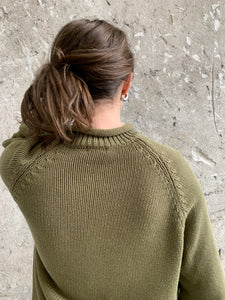 90s olive sweater