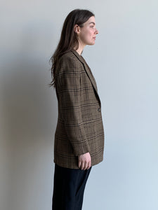 Jones brown houndstooth blazer