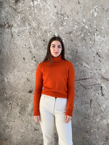 ESPRIT orange cashmere turtleneck