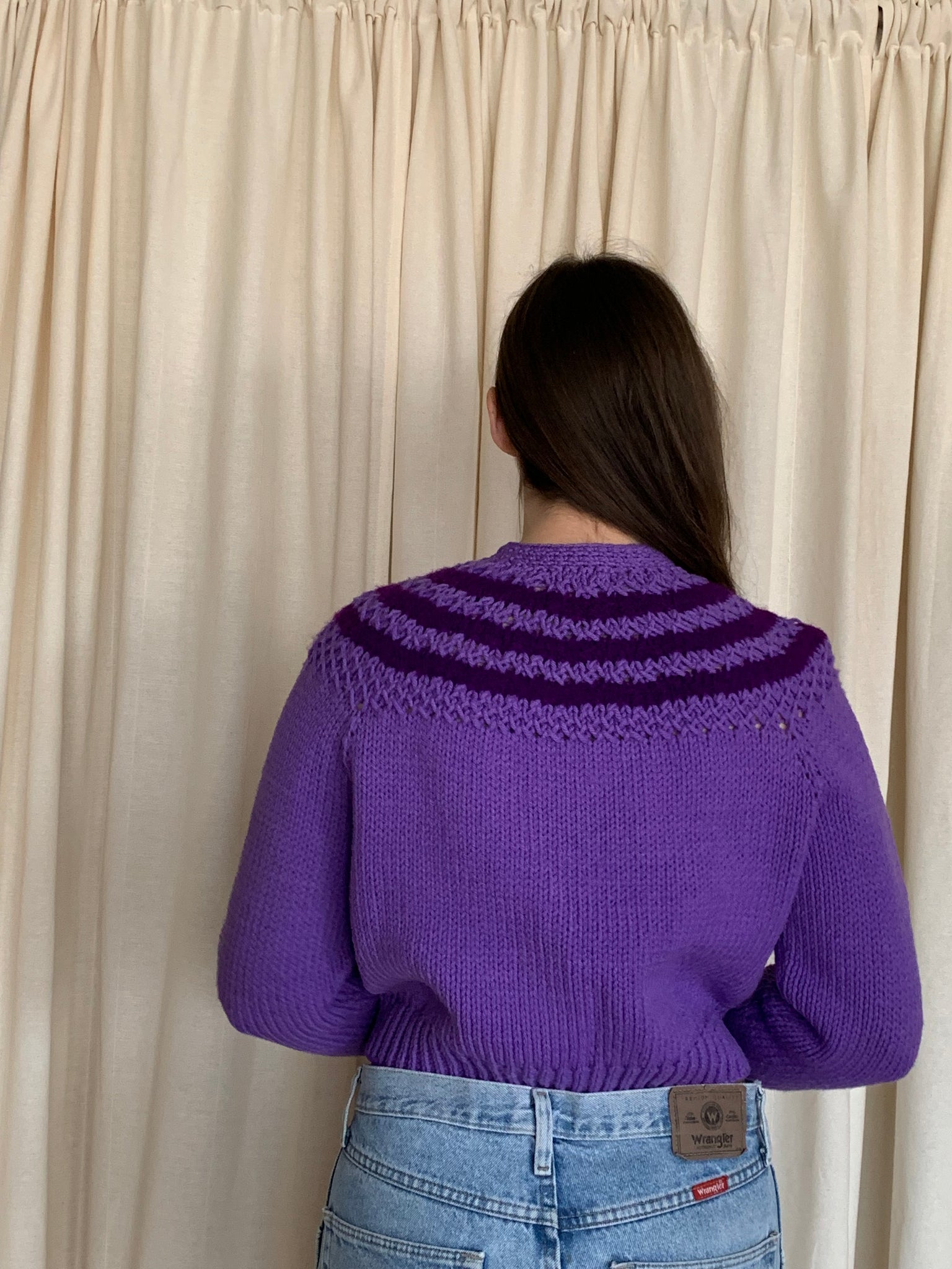 Purple vintage cardigan