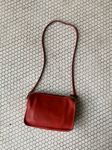 Red vintage Coach shoulder bag