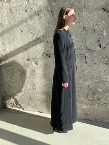 black maxi coat