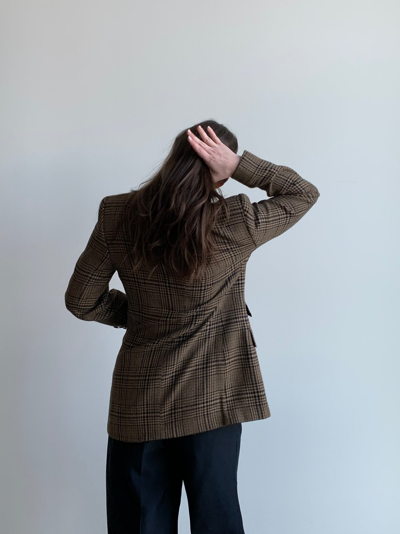 Jones brown houndstooth blazer