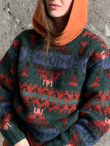 orange cashmere hood