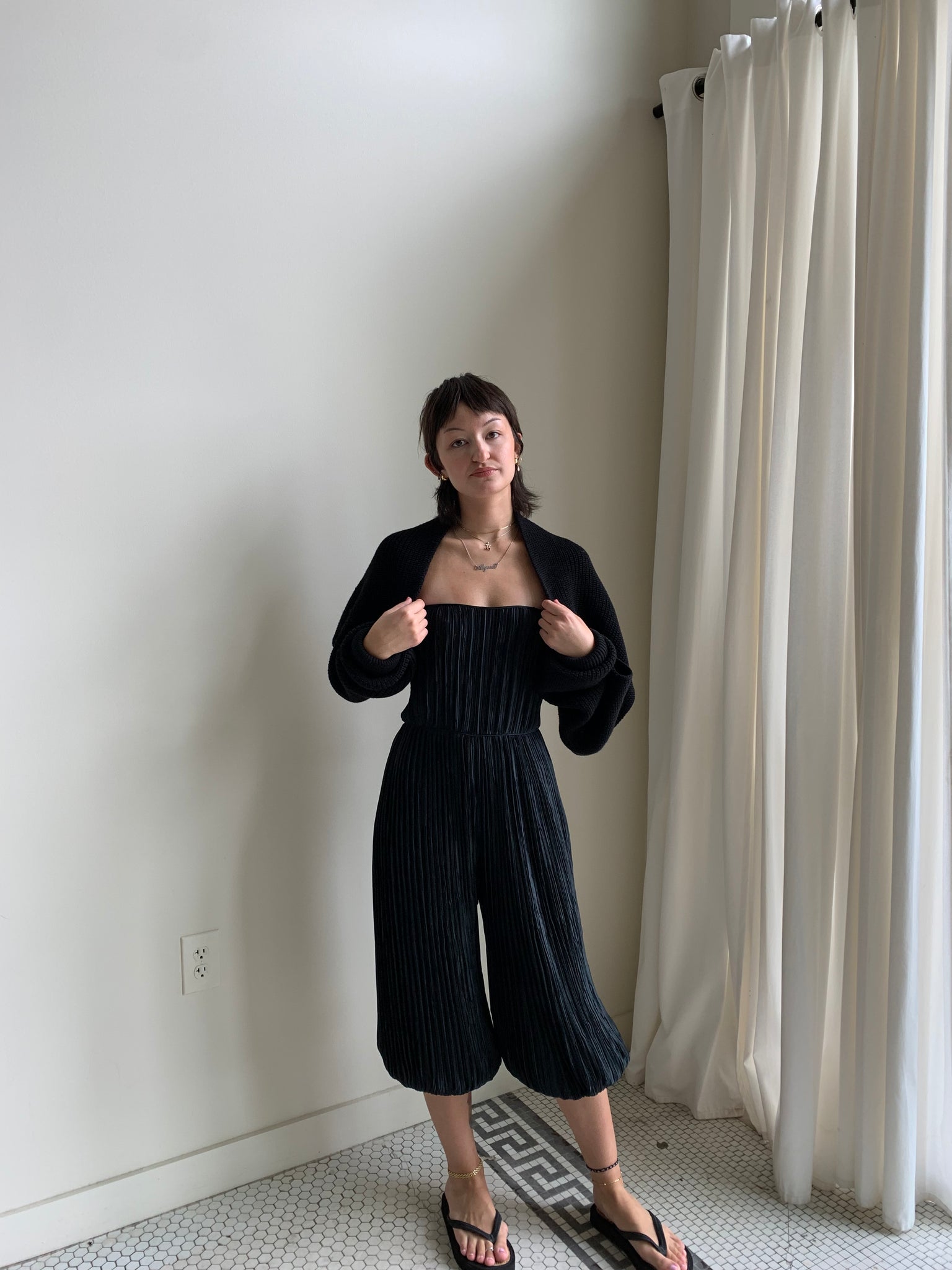 Merino wool shrug