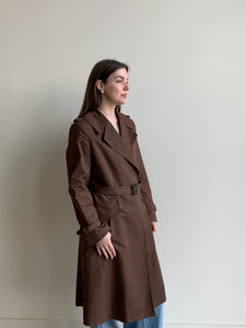 brown classic trench coat