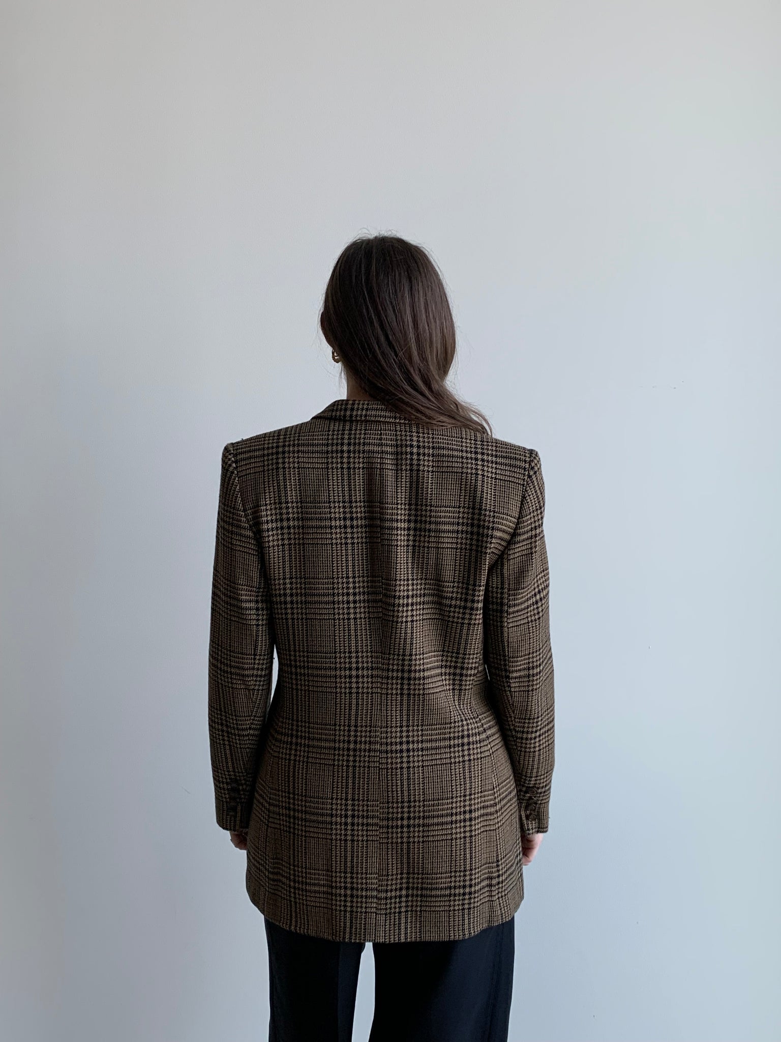 Jones brown houndstooth blazer