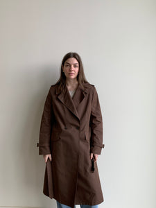 brown classic trench coat