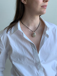 petoskey stone pendant necklace