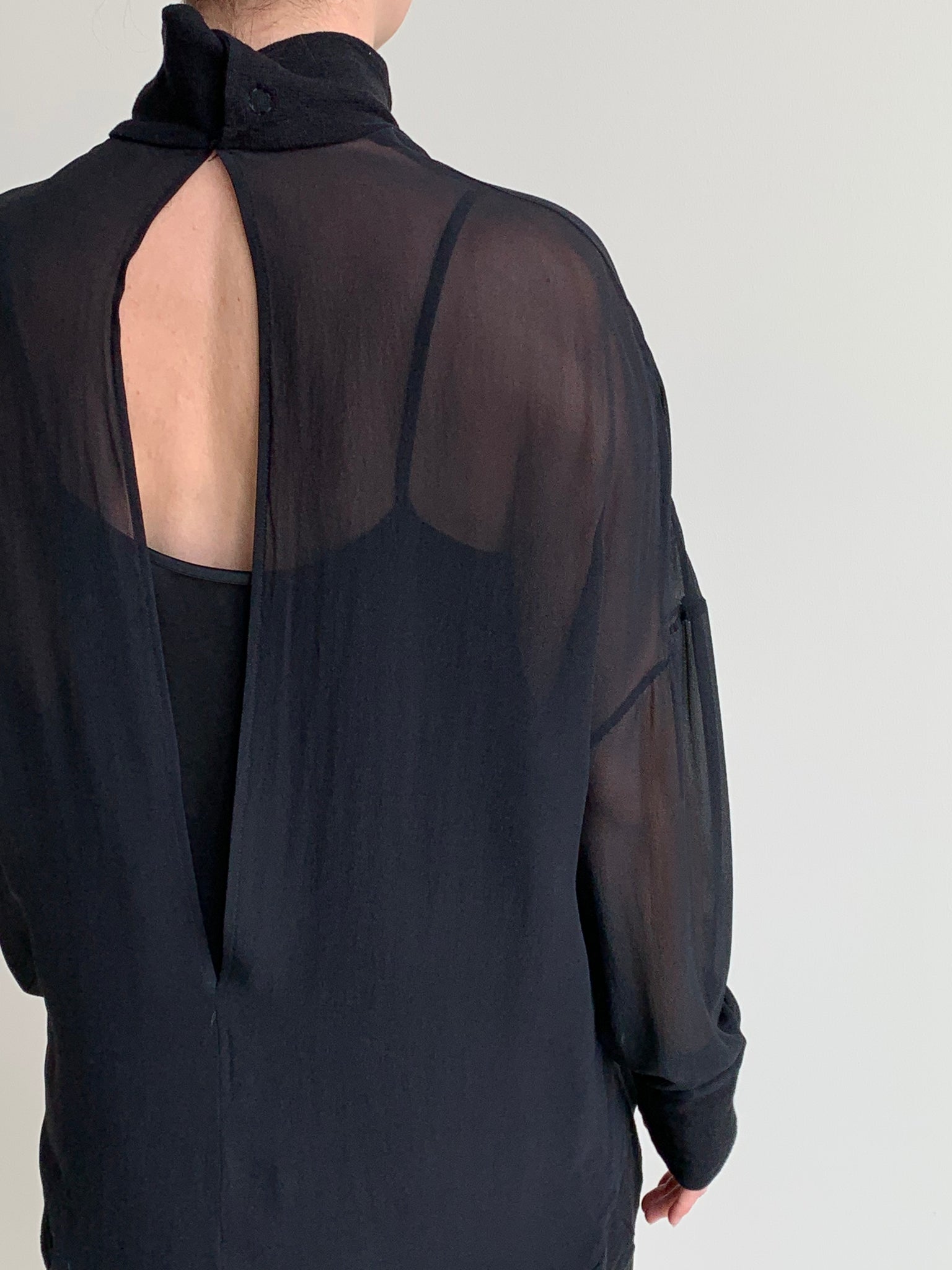 sheer Ann Demeulemeester tunic top