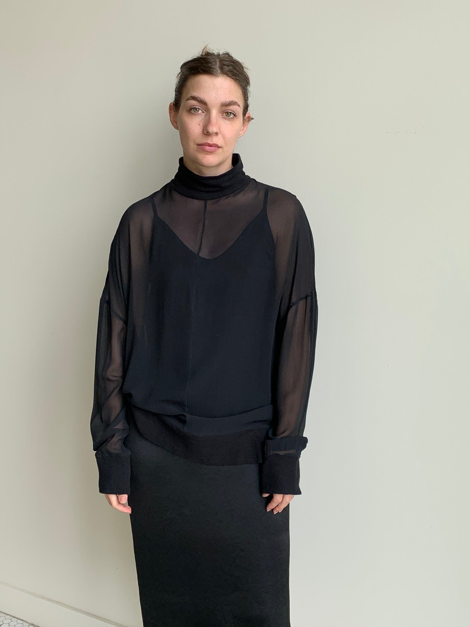 sheer Ann Demeulemeester tunic top