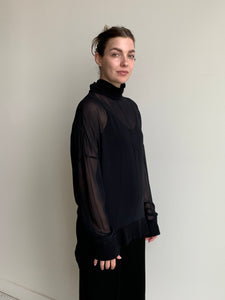 sheer Ann Demeulemeester tunic top